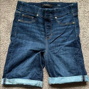 Liverpool Blue Denim Shorts